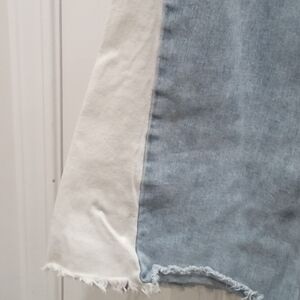 BUCKLE Flying Monkey High Rise Flare Leg Blue and White Women Jeans Size 30 W